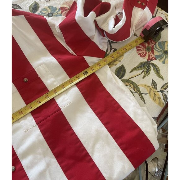 Scully Mens Big & Tall XXL USA Flag Stars & Stripes Embroidered Western Shirt - Picture 9 of 11